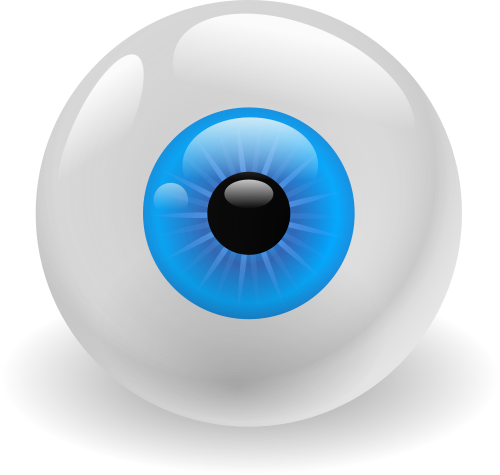 Free Colored Eyeball Clipart