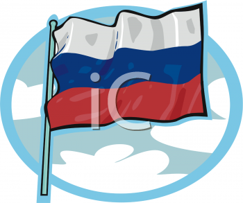 Russia Flag Clipart