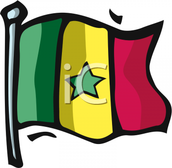 Senegal Flag Clipart