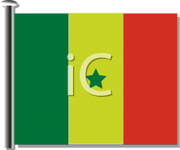 Senegal Flag Clipart