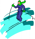 Skiing Clipart