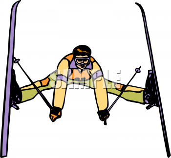 Skiing Clipart