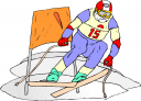 Skiing Clipart