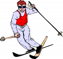 Skiing Clipart