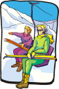 Skiing Clipart