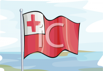Tonga Flag Clipart