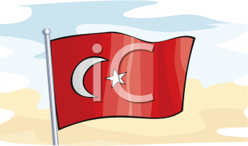 Turkey Flag Clipart