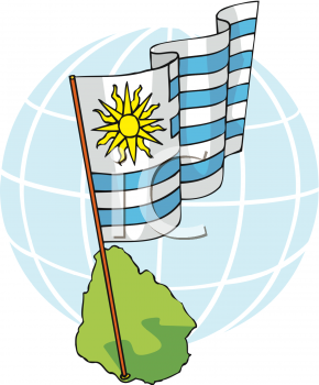 Uruguay Flag Clipart