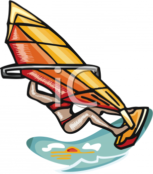 Windsurfing Clipart