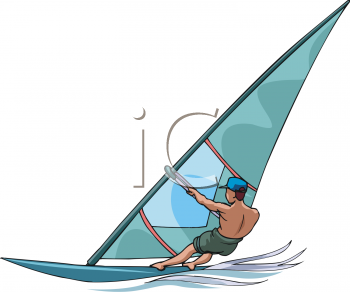 Windsurfing Clipart