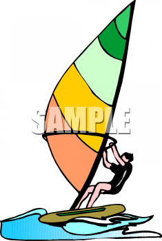 Windsurfing Clipart