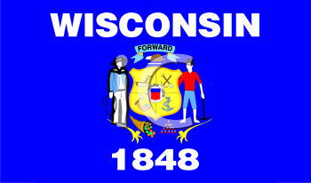 Wisconsin Flag Clipart